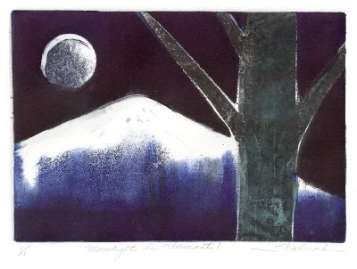 Moonlight in Vermont, monotype