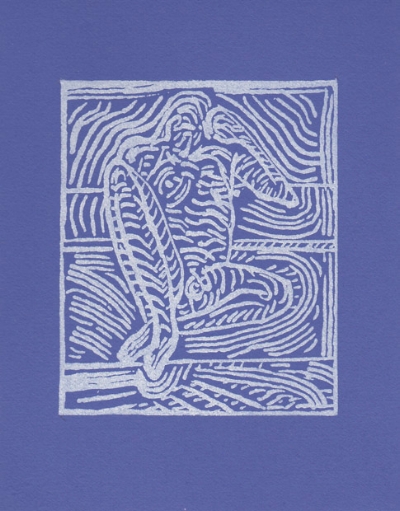 Lost in Line, solarplate, relief monoprint