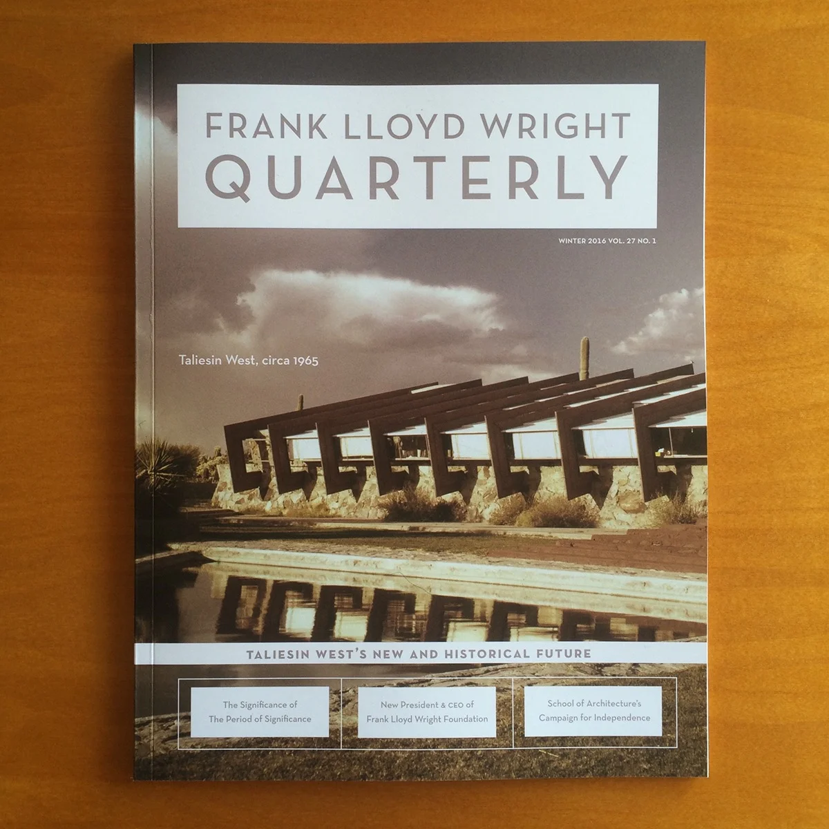 Tessa Canon designs the Frank Lloyd Wright Quarterly