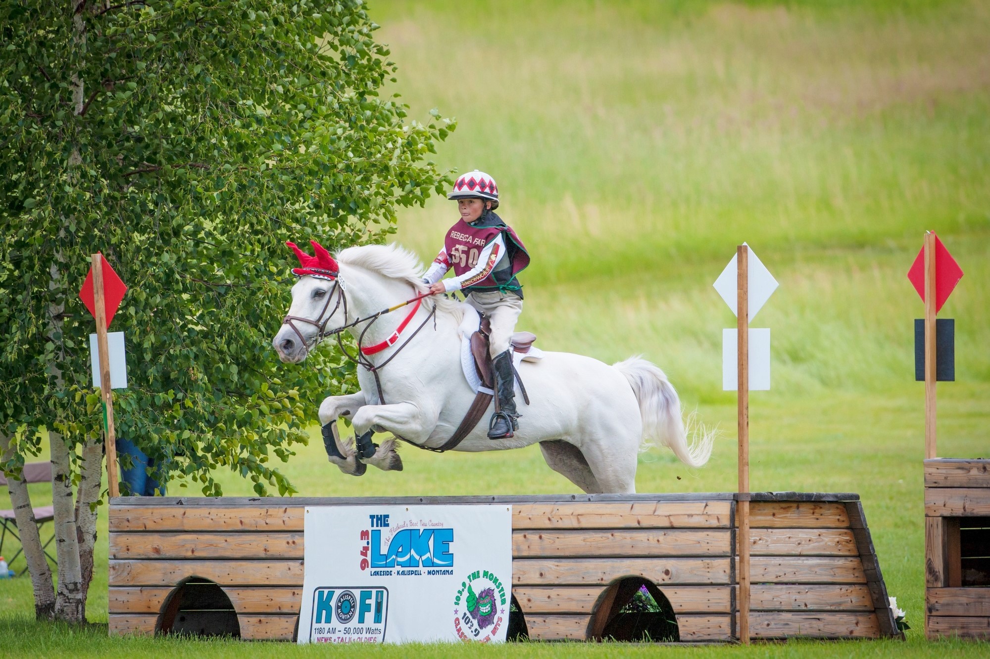 Taylor McFall and Killbarry Prince on their way to a clear round on the cross-country course in the Novice Classic Three-day at the Event at Rebecca Farm. (Photo - Stockimageservices.com.)