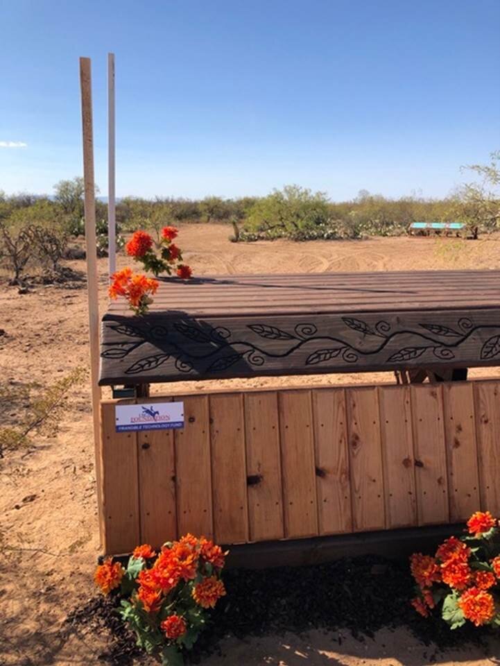  The new Preliminary table at the Southern Arizona Horse Trials, designed by Adri Doyal. 