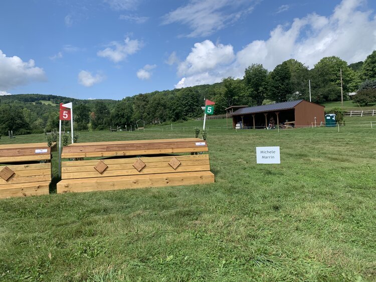  Preliminary frangible table at the GMHA September Horse Trials. Course designed by Morgan Rowsell. 