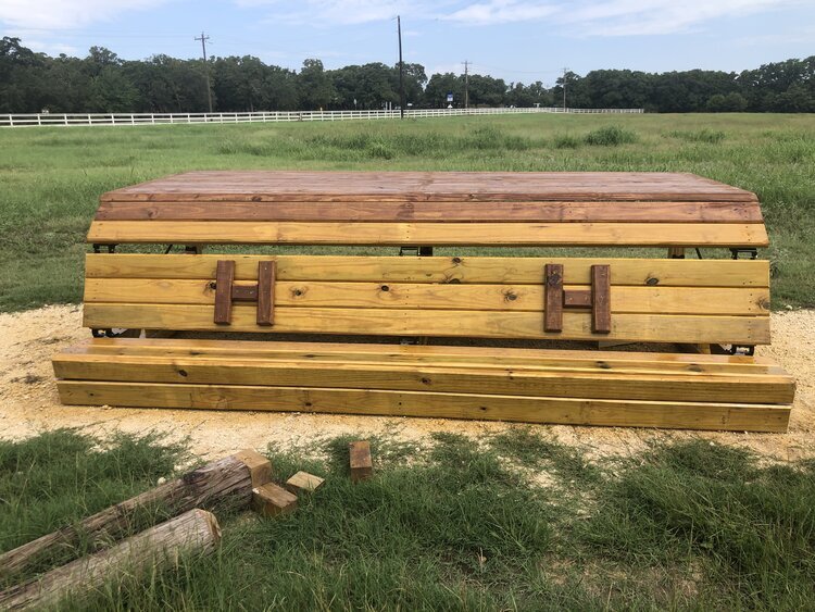  Carsten Meyer designed frangible tables at Holly Hill Horse Trials in Benton, Louisiana. 