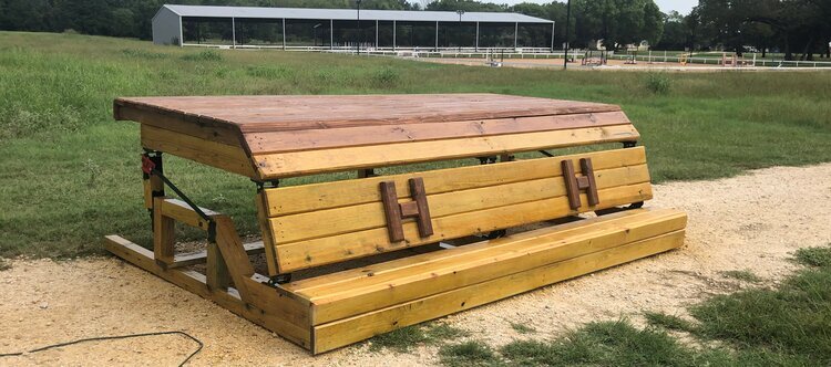  Carsten Meyer designed frangible tables at Holly Hill Horse Trials in Benton, Louisiana. 