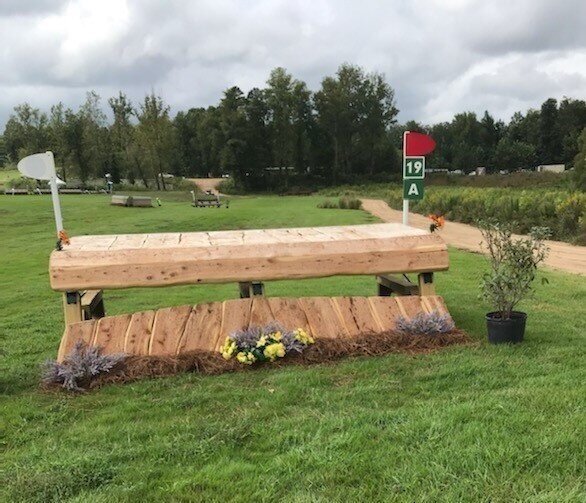 Preliminary frangible table at the Blue Ridge Horse Trials at TIEC. Courses designed by Mark Phillips and John Michael Durr. 