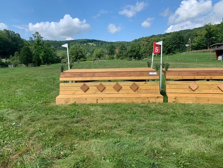  Intermediate frangible table at the GMHA September Horse Trials. Course designed by Morgan Rowsell. 