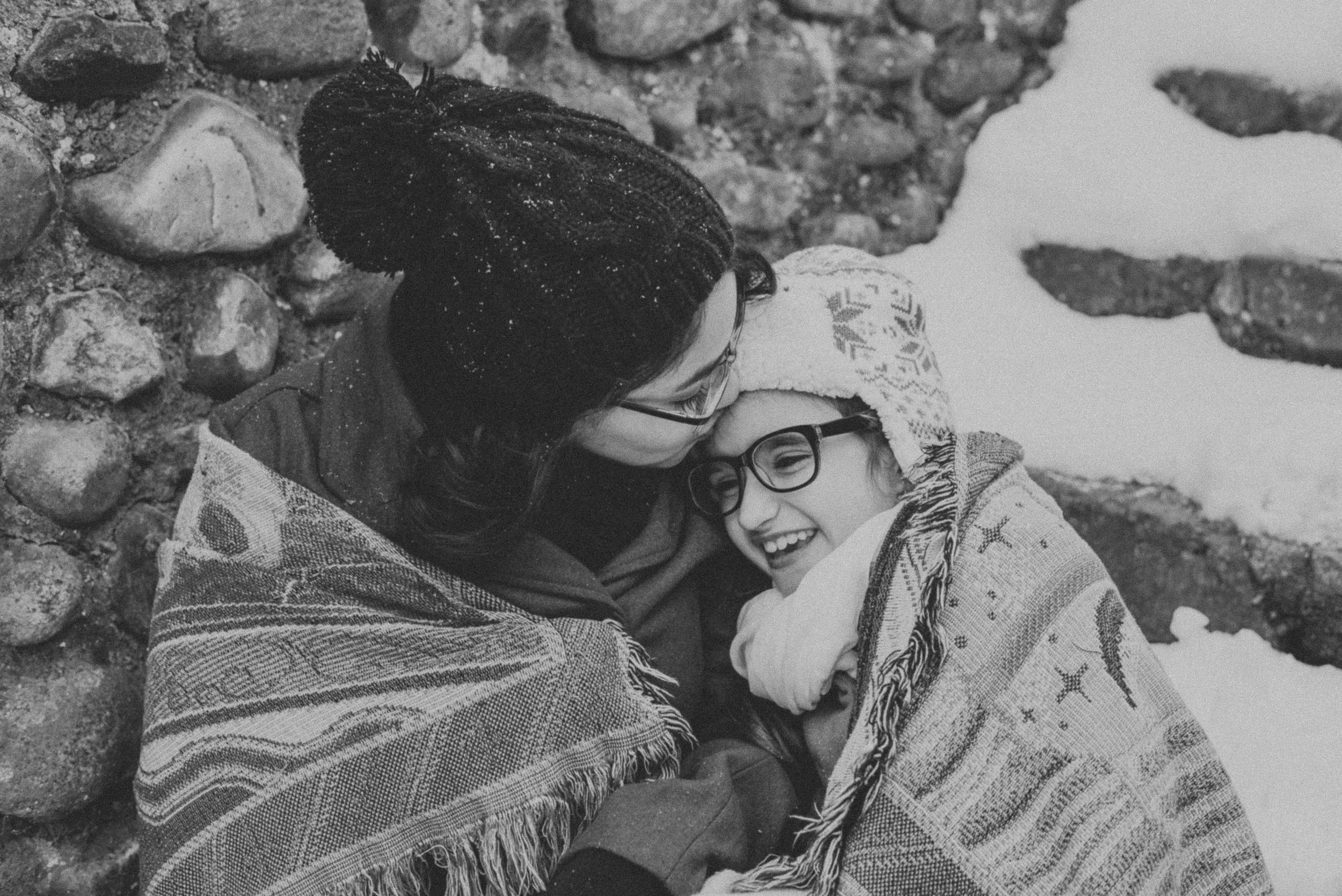 Tamaica & Amber | Snowy Outdoor Sibling Session | Westfield Massachusetts Massachusetts Family Portraits 