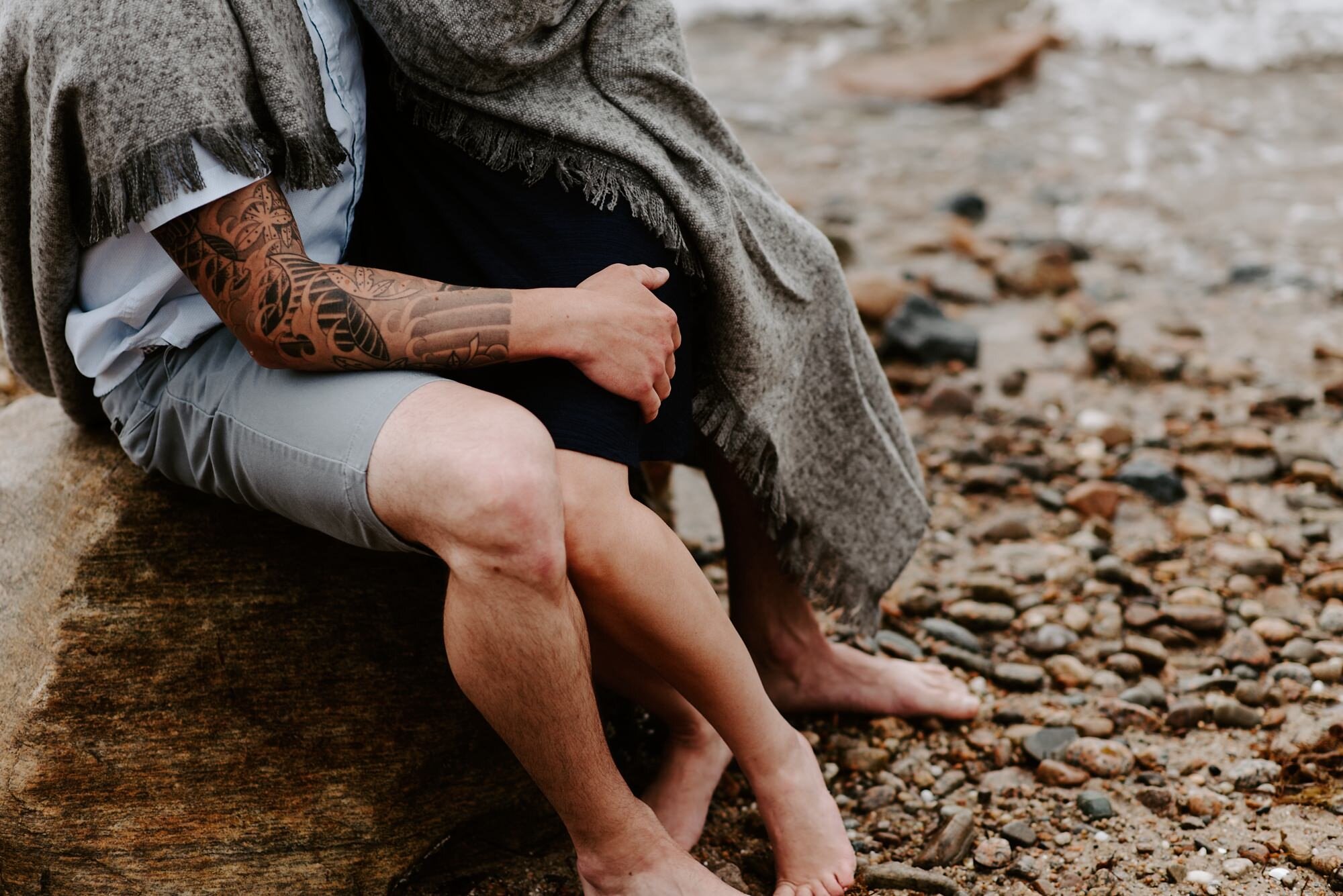 Massachusetts Engagement Session Couples Photos Cozy Beach Intimate Portrait.jpg