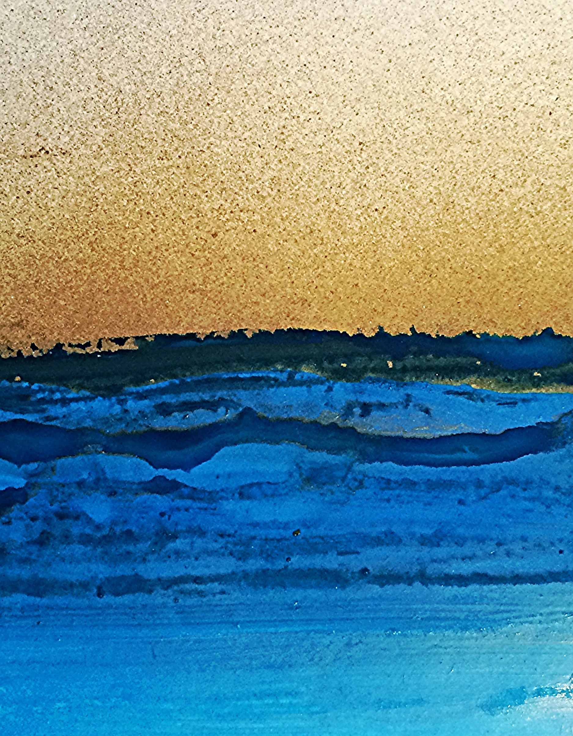  Sea You Tomorrow  15"X18" Mixed media on paper 