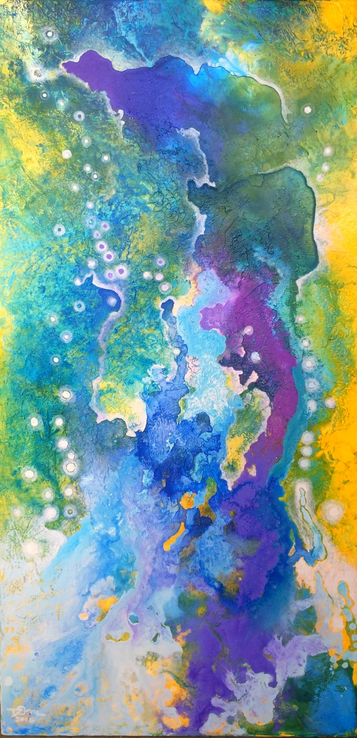  Untitled  46"X24" Acrylic on canvas 