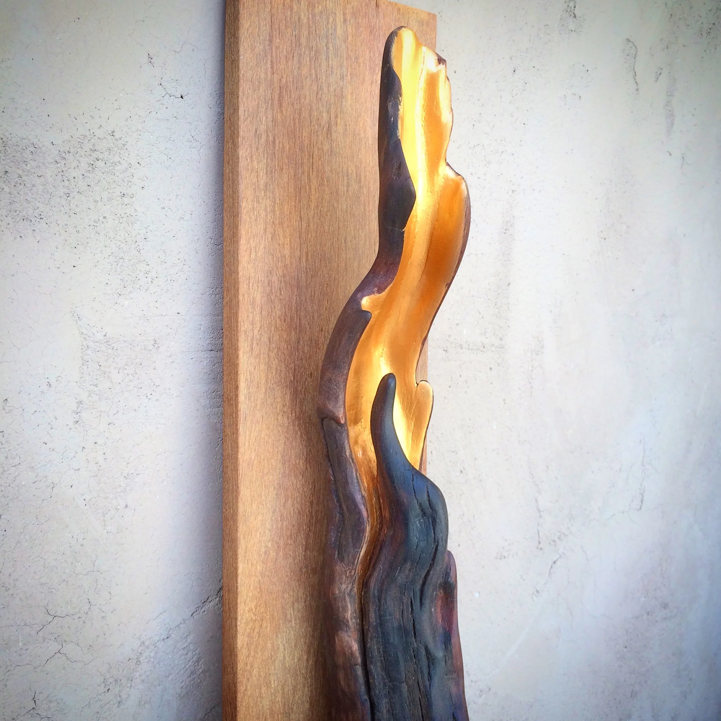  Carved burnt driftwood from Thomas fire 2018 