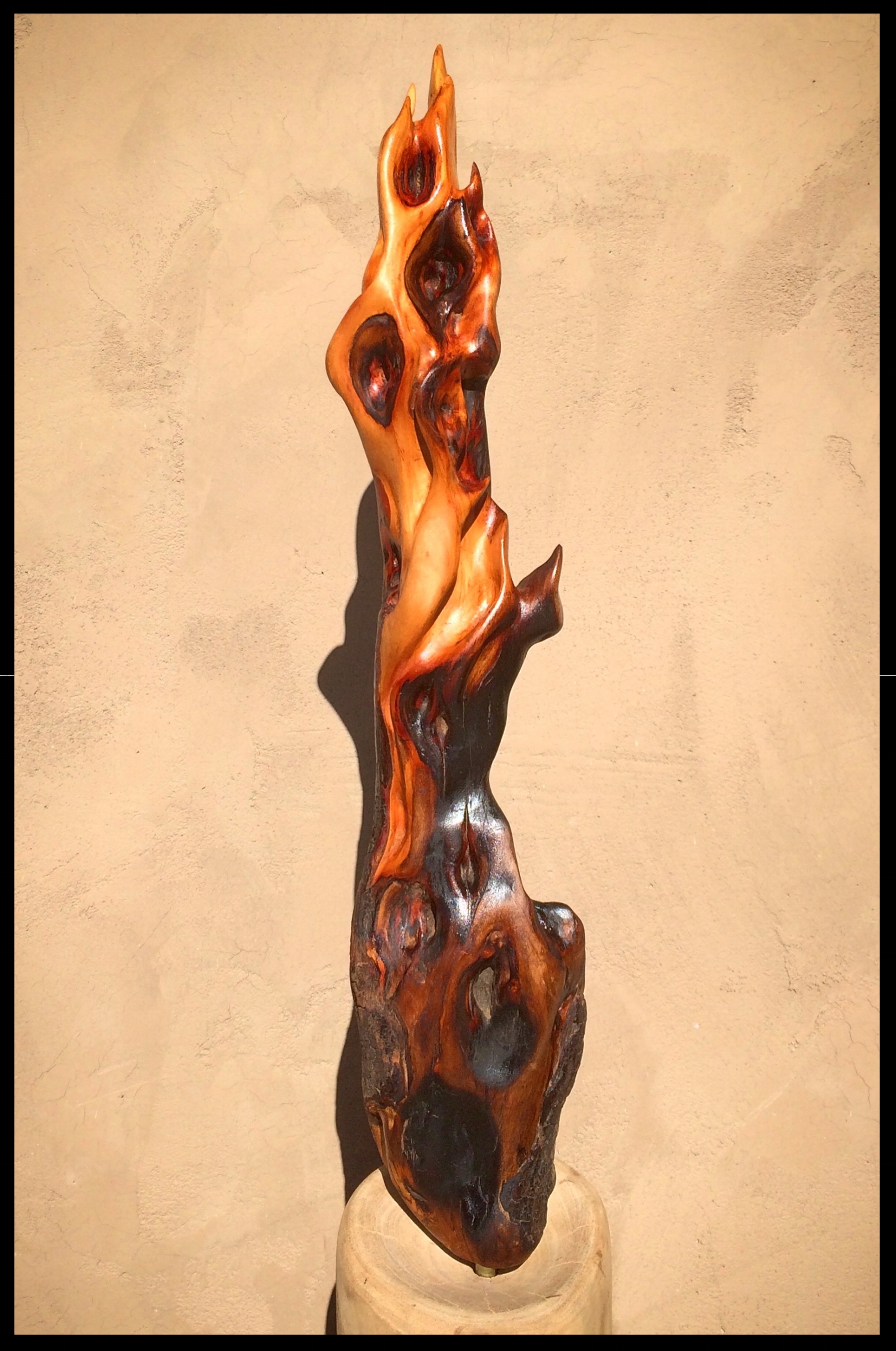  Carved burnt driftwood from Thomas fire 2018 