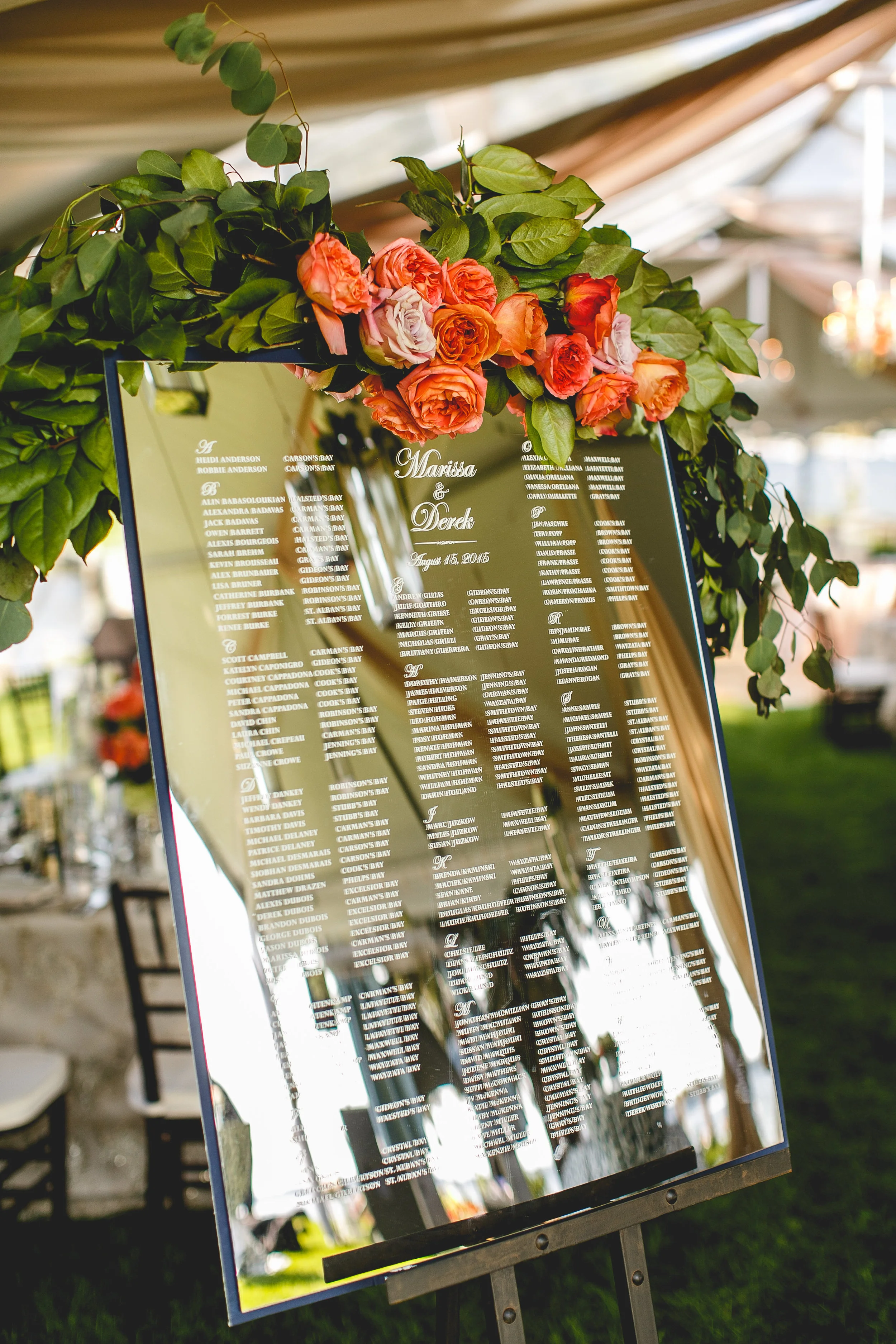 Seating Chart Mirror