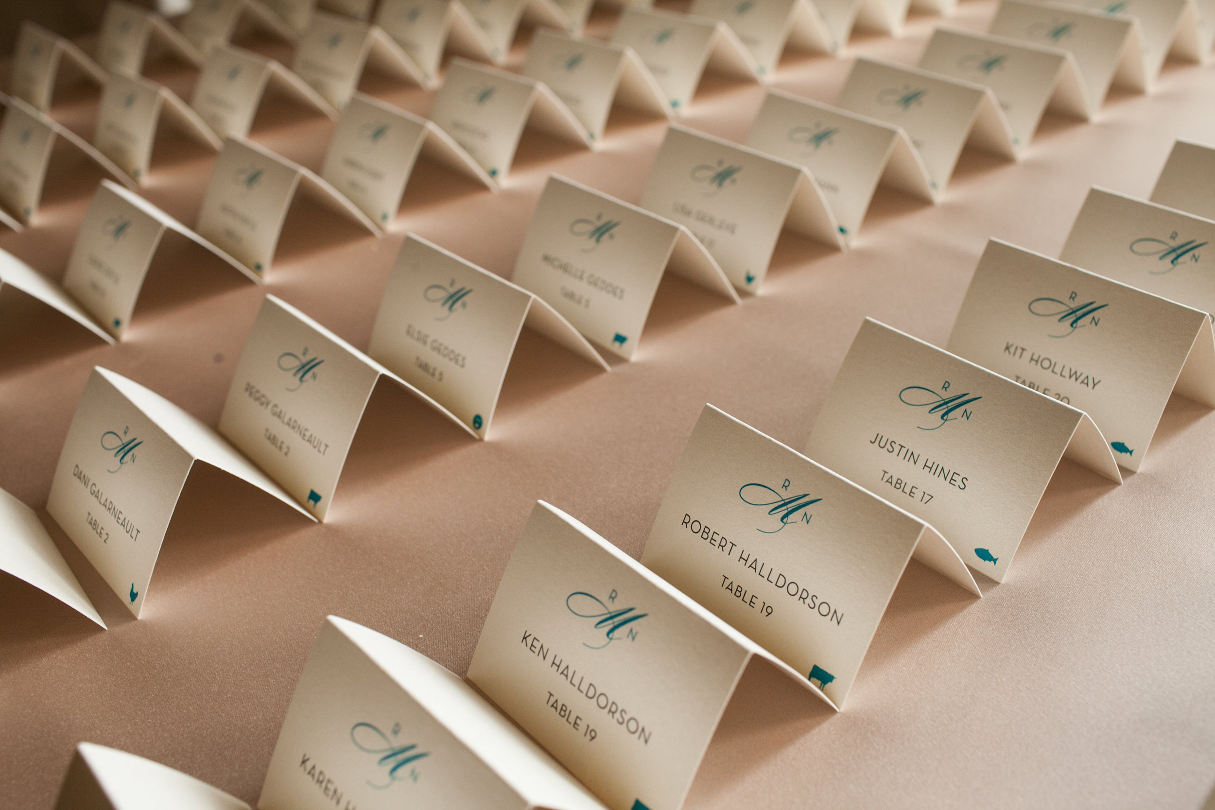 Monogram Place Cards