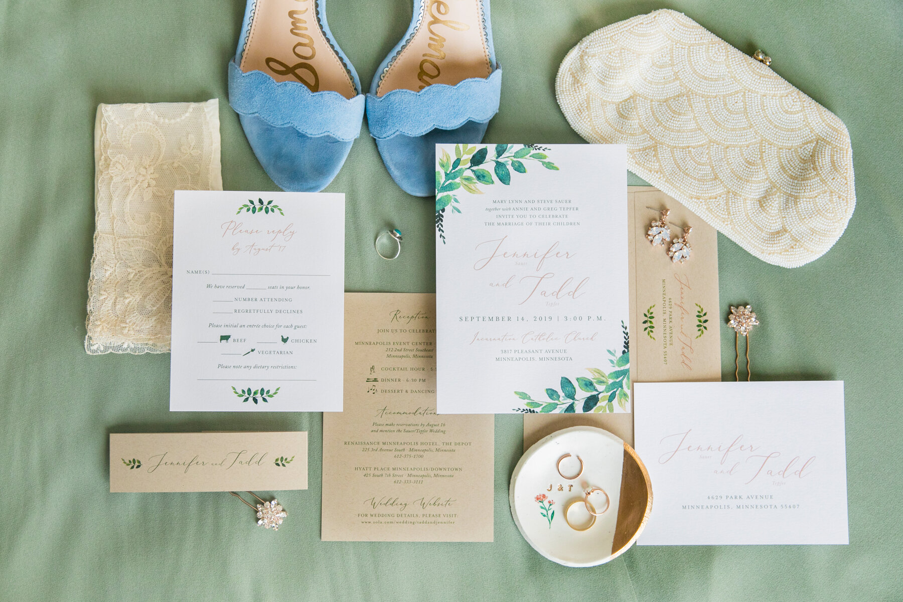 Greenery Wedding Invitation
