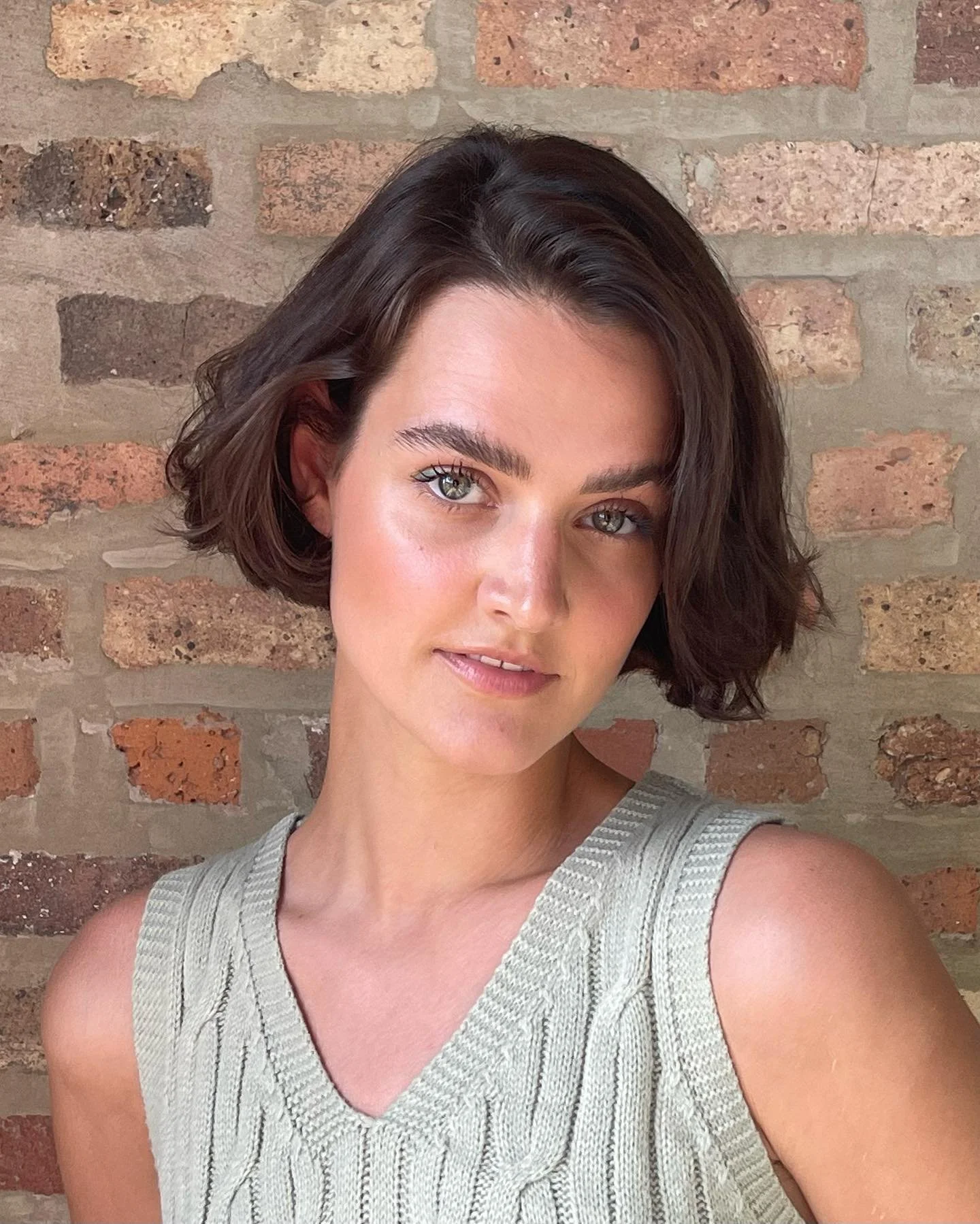 One of our most requested styles this summer has been the “sliced Bob”. Amanda let’s her bob air dry with a few drops of Oi Oil from @davinesnorthamerica. Cut and style by @jackmarinhair 
Book online via marinhairco.com
#marinhair