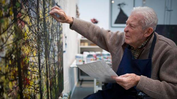 Gordon Smith in his studio, from theglobeandmail.com