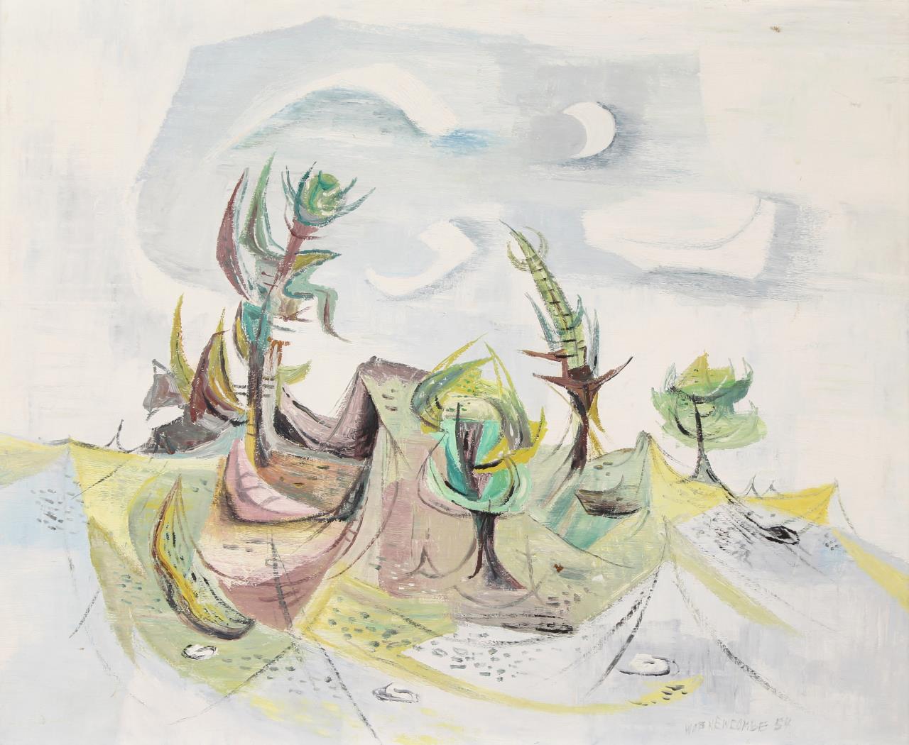 William Newcombe, Abstract Landscape ca 1954