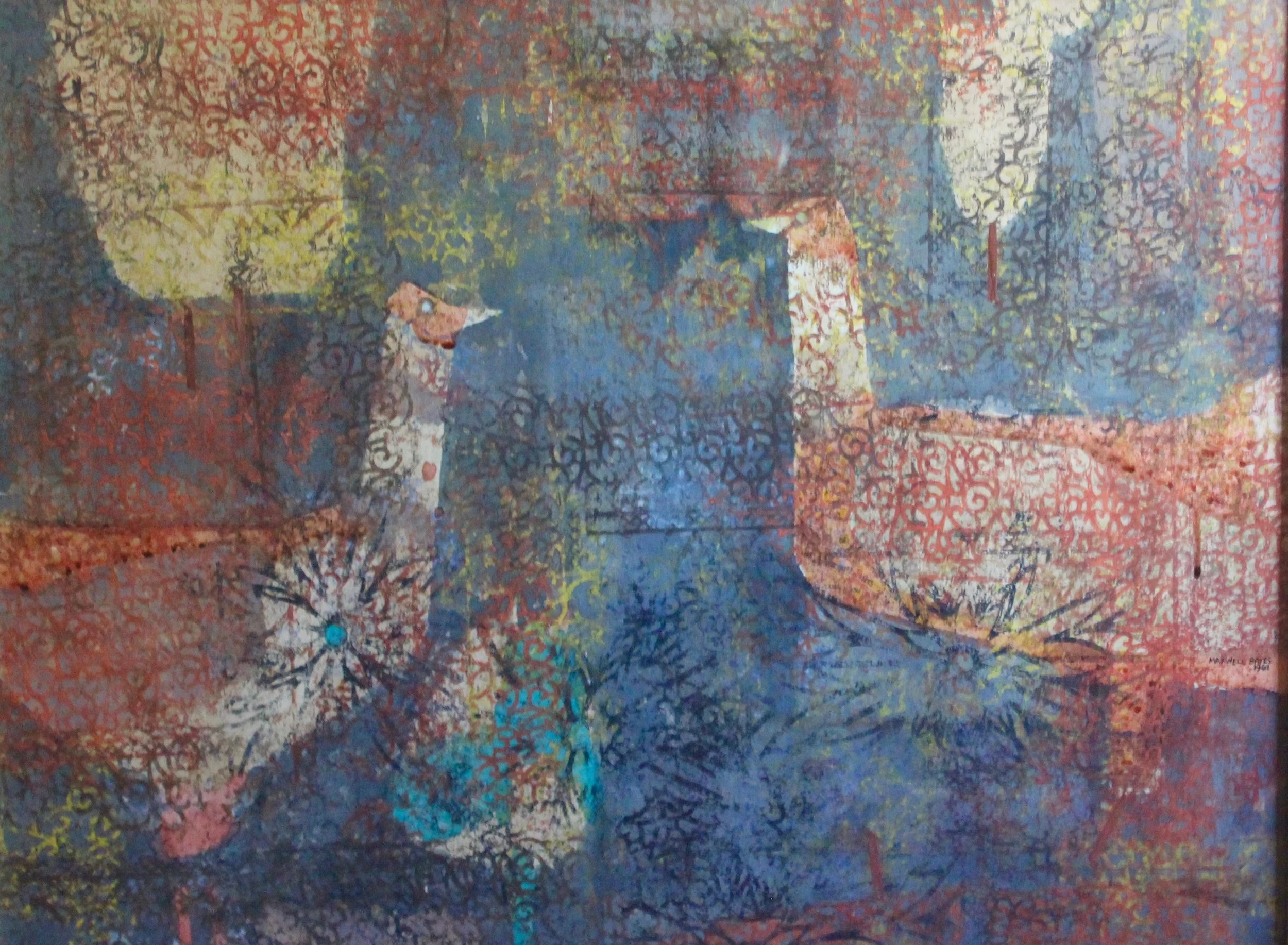 Maxwell Bates, Untitled (two birds)