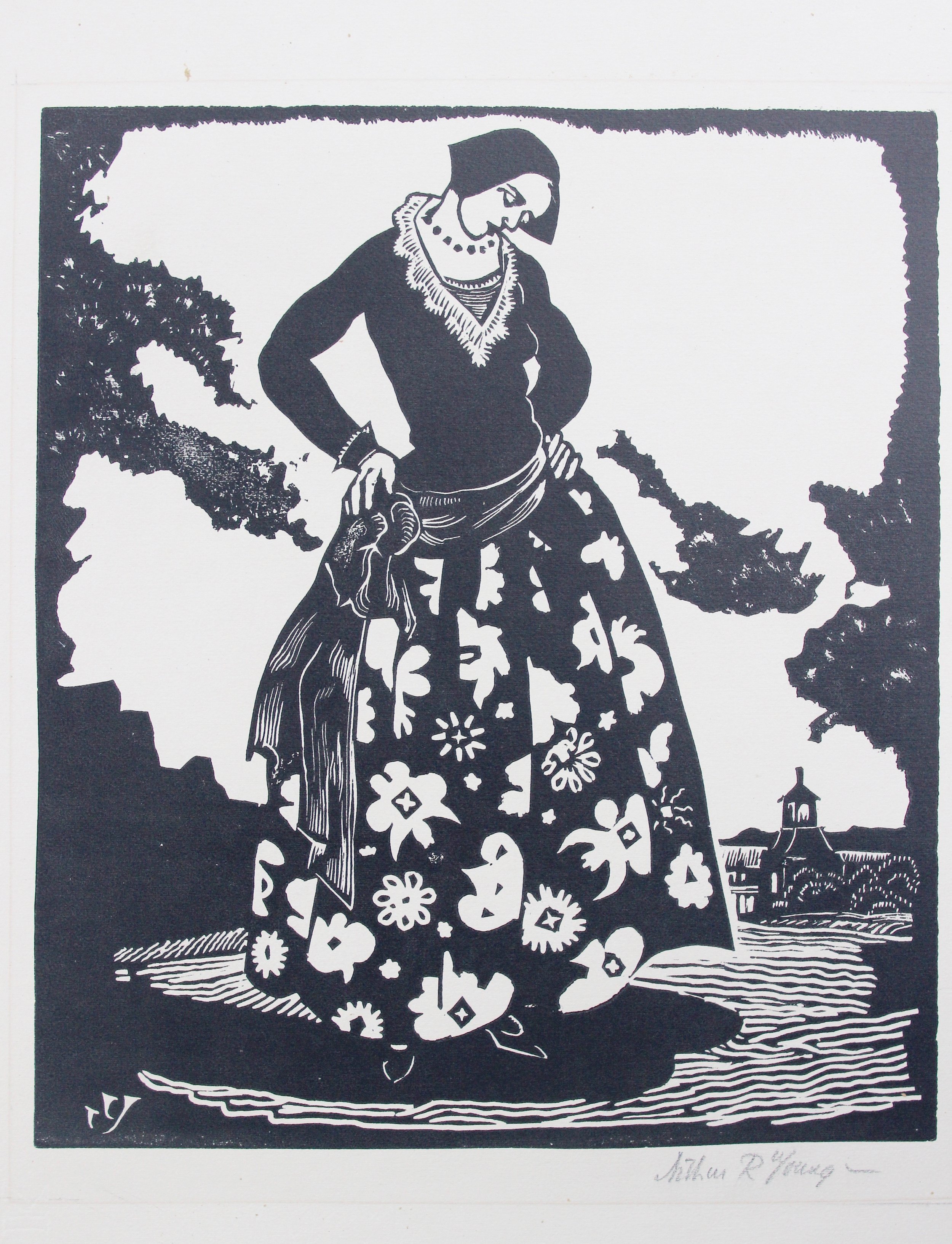 Arthur R. Young, Decorative Dress, c. 1924