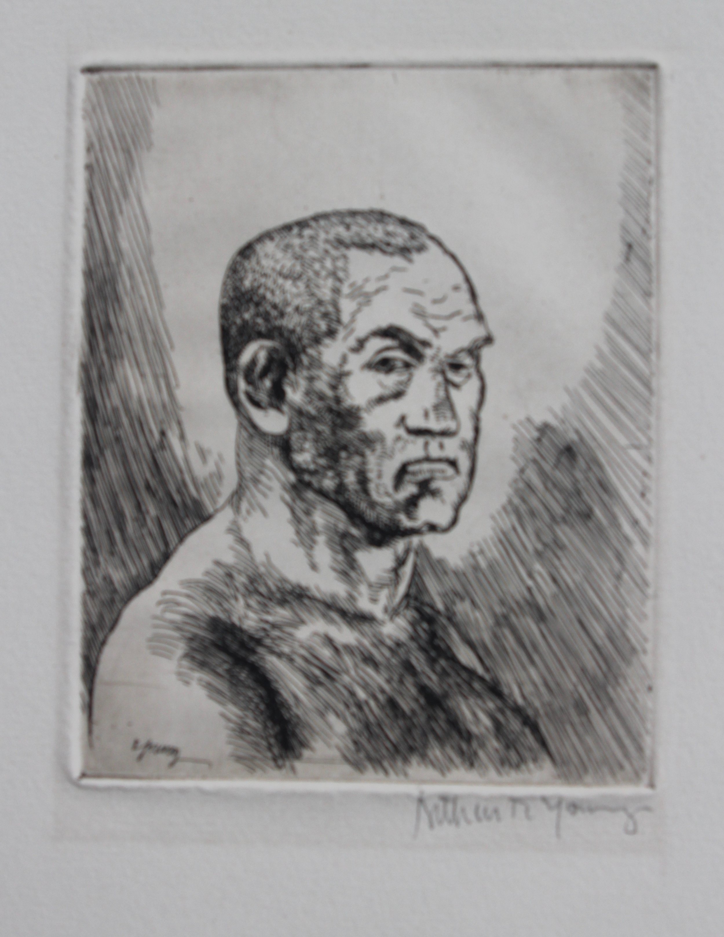 Arthur R. Young, Untitled (boxer), c. 1920
