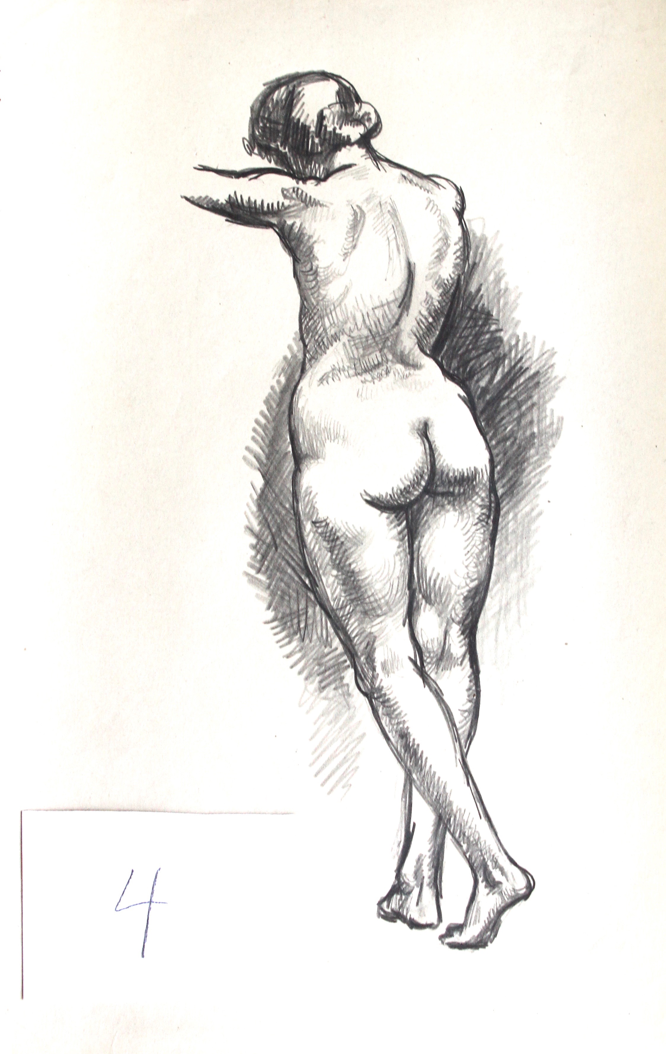 Arthur R. Young, Untitled (standing nude #4)