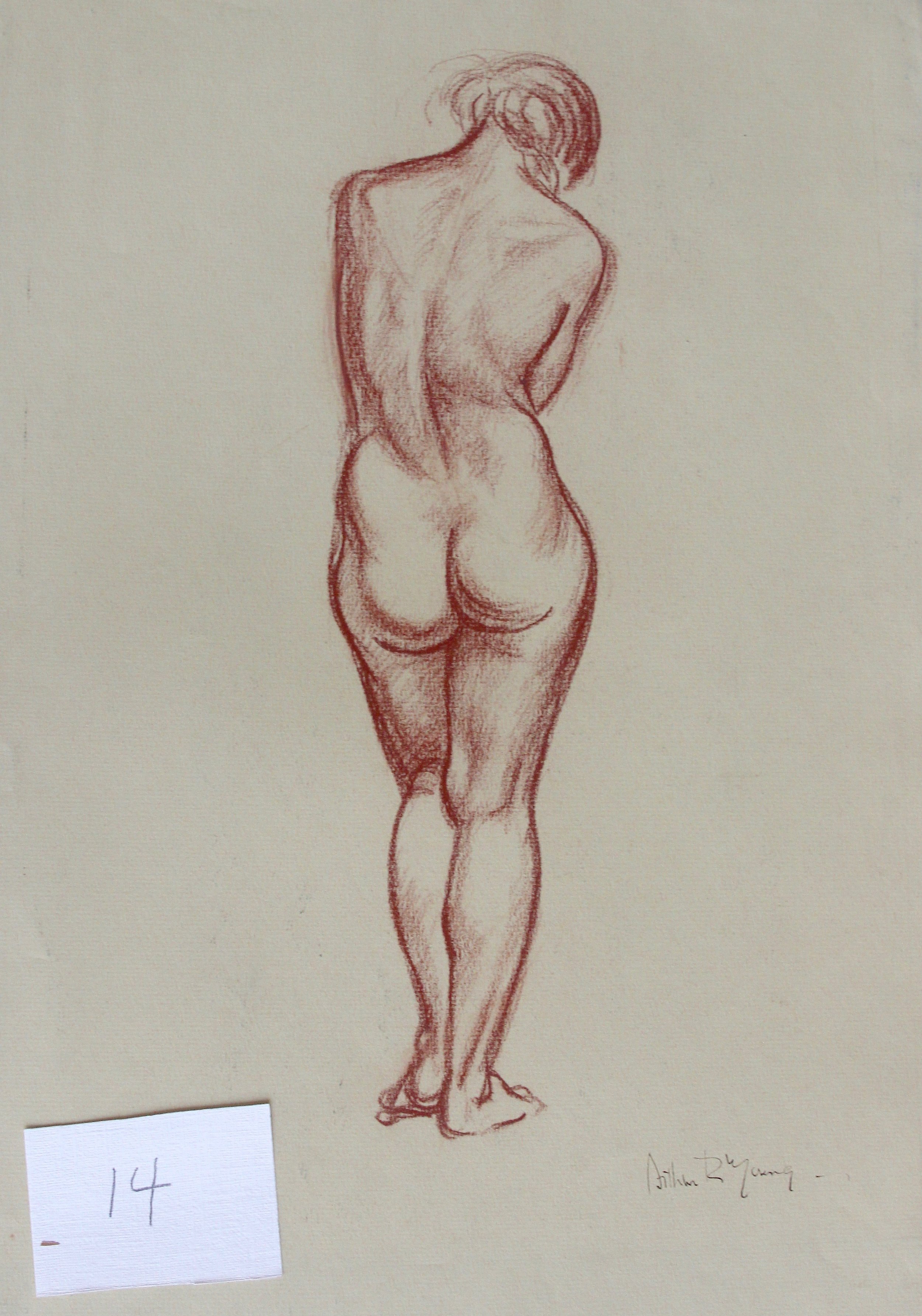 Arthur R. Young, Untitled (standing nude #14)