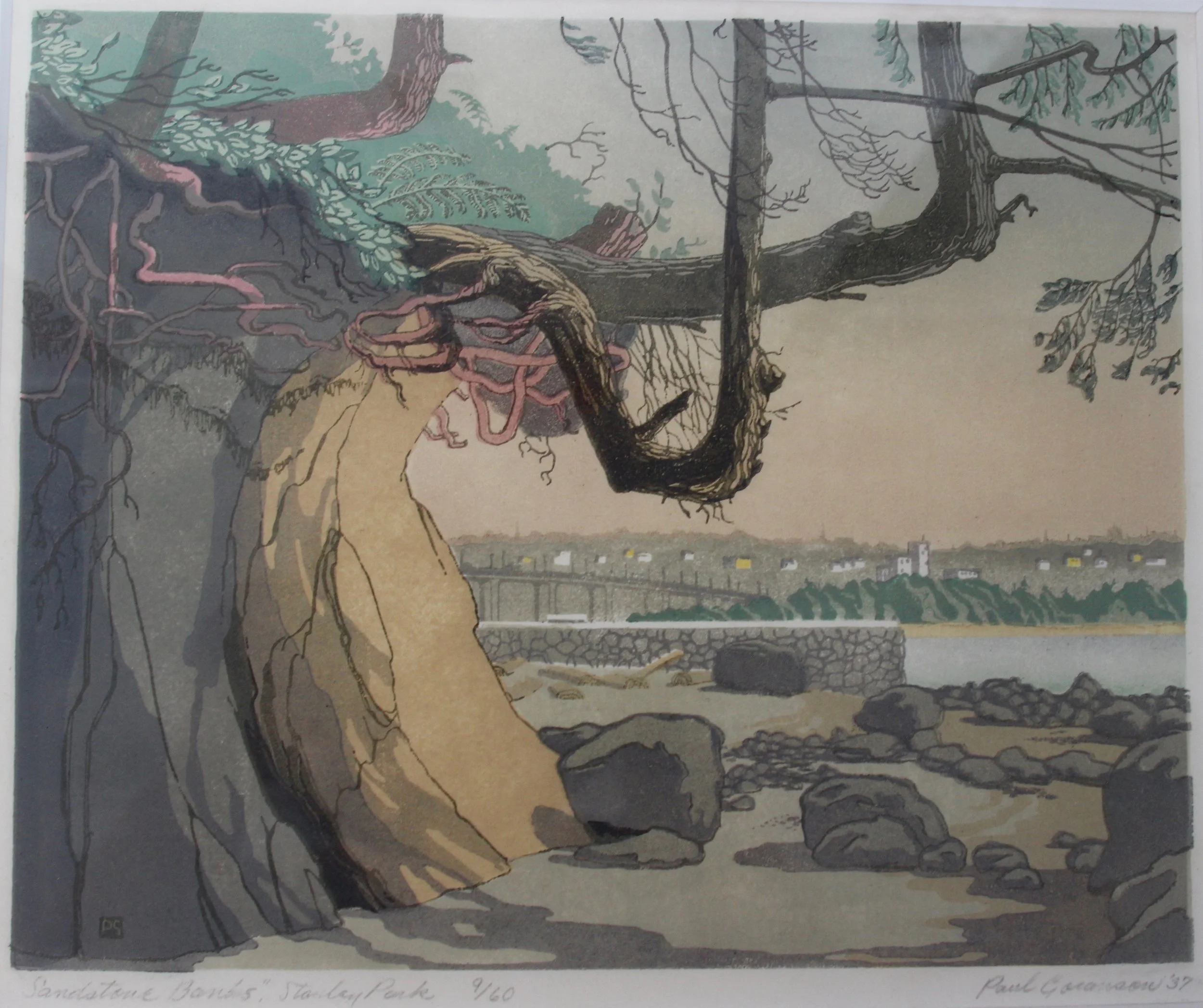 Paul Goranson, Sandstone Banks, Stanley Park, BC, 1937