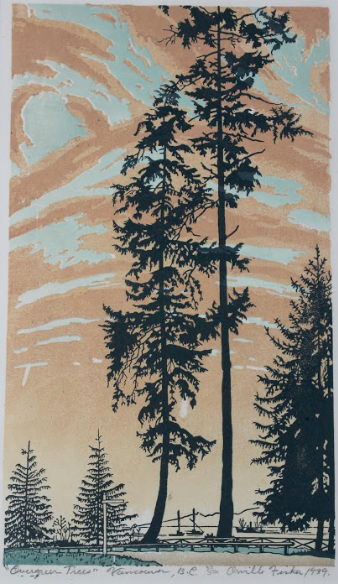 Orville Fisher, Evergreen Trees, Vancouver BC, 1939