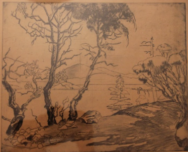 Orville Fisher, On the Road to Gibson's Landing, 1935