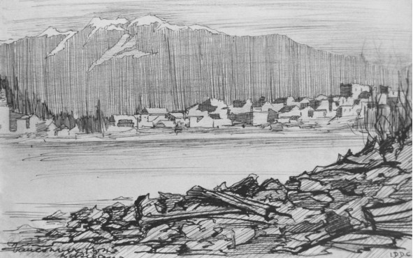 Ina Uhthoff, Vancouver from Kitsilano, ca. 1919
