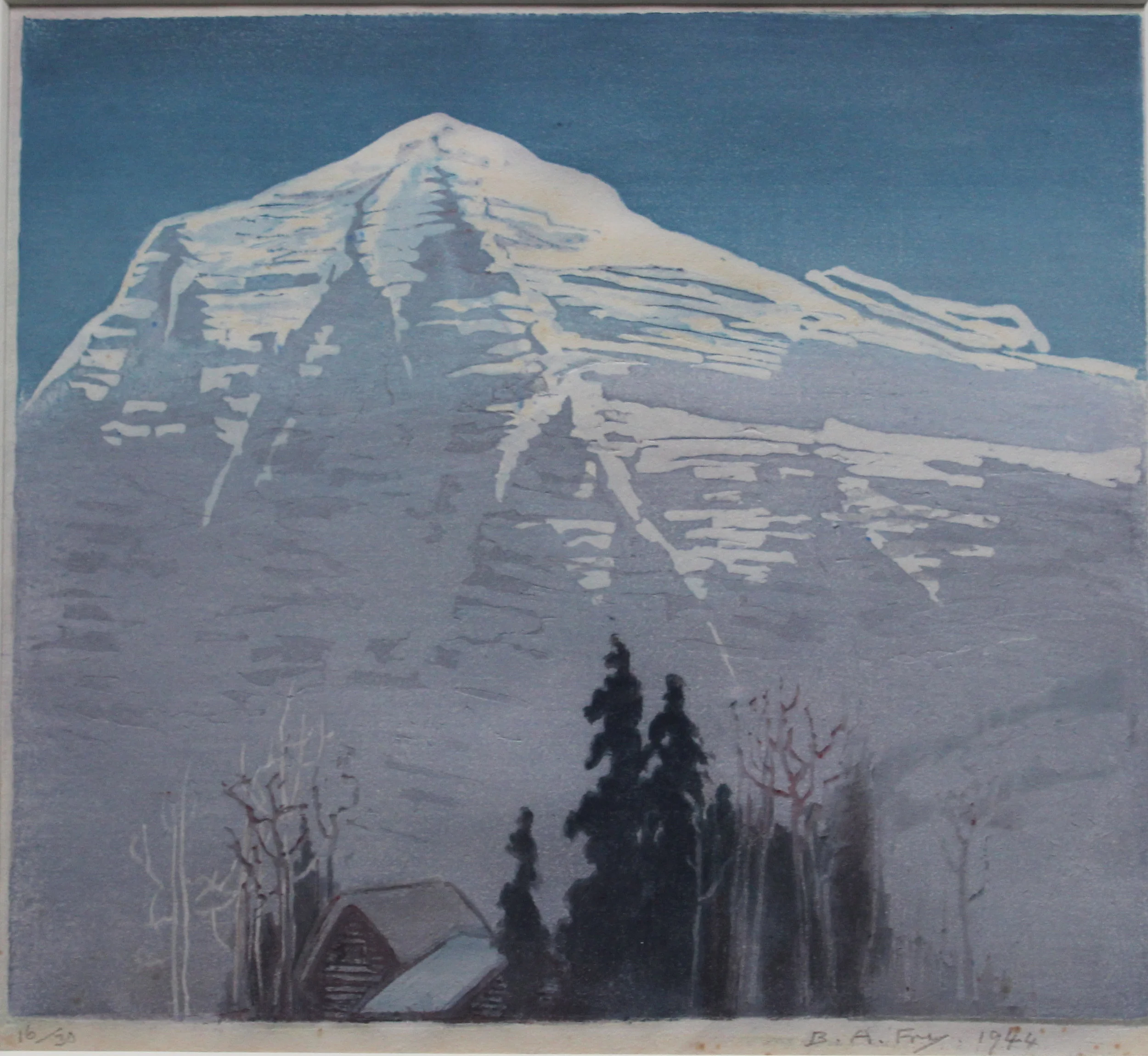 Bessie Adelaide Fry, Snow Capped Mountain,  1944