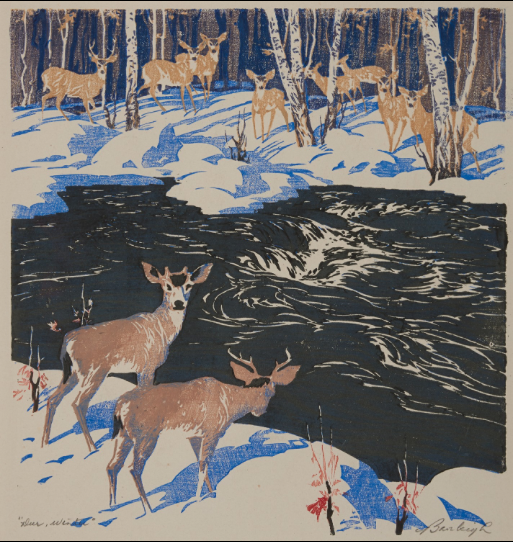 Barbara Leighton, (Barleigh), Deer Winter