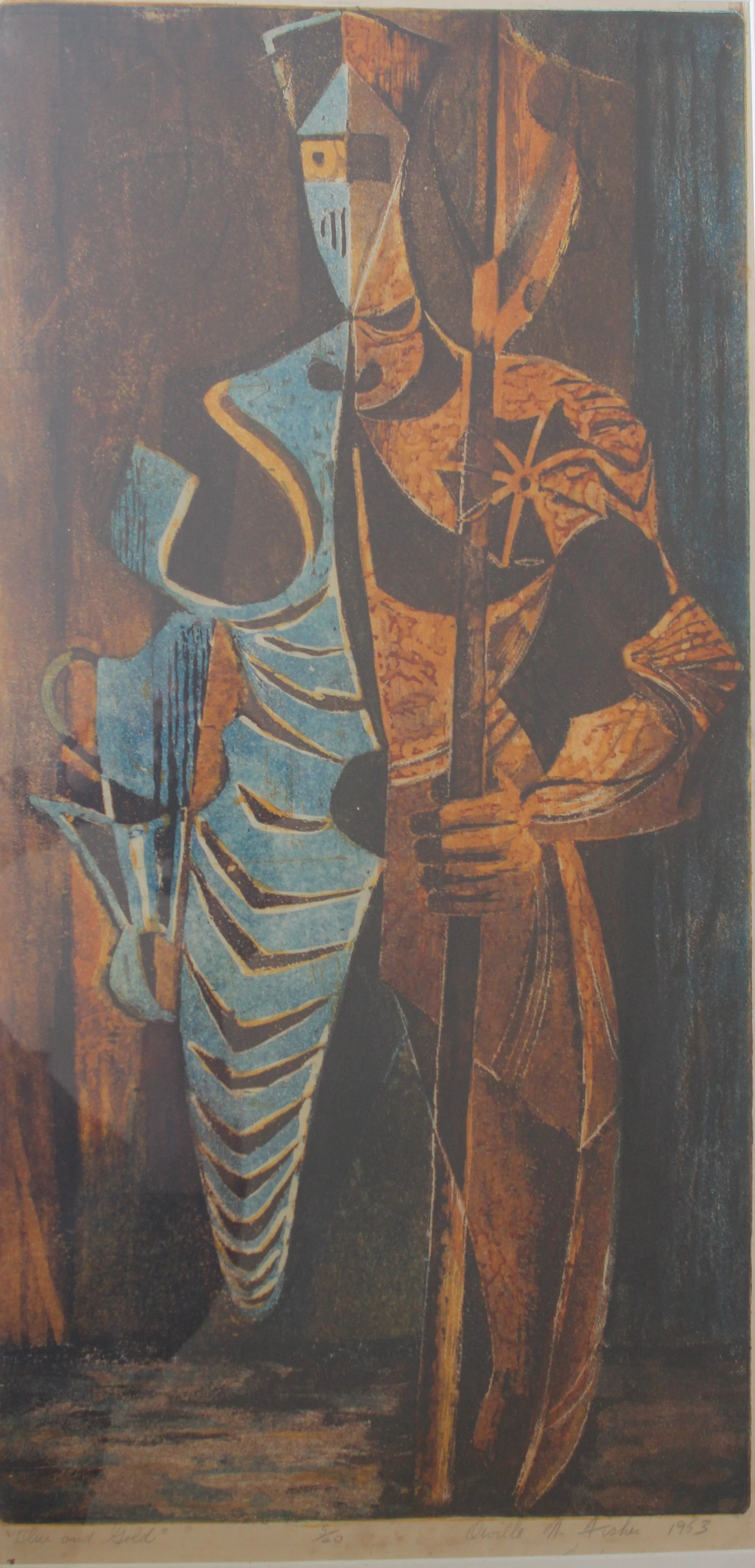 Orville Fisher, Blue and Gold, 1953