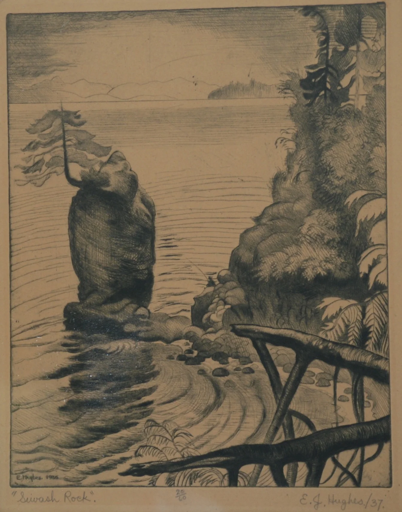 E. J. Hughes, Siwash Rock, 1935