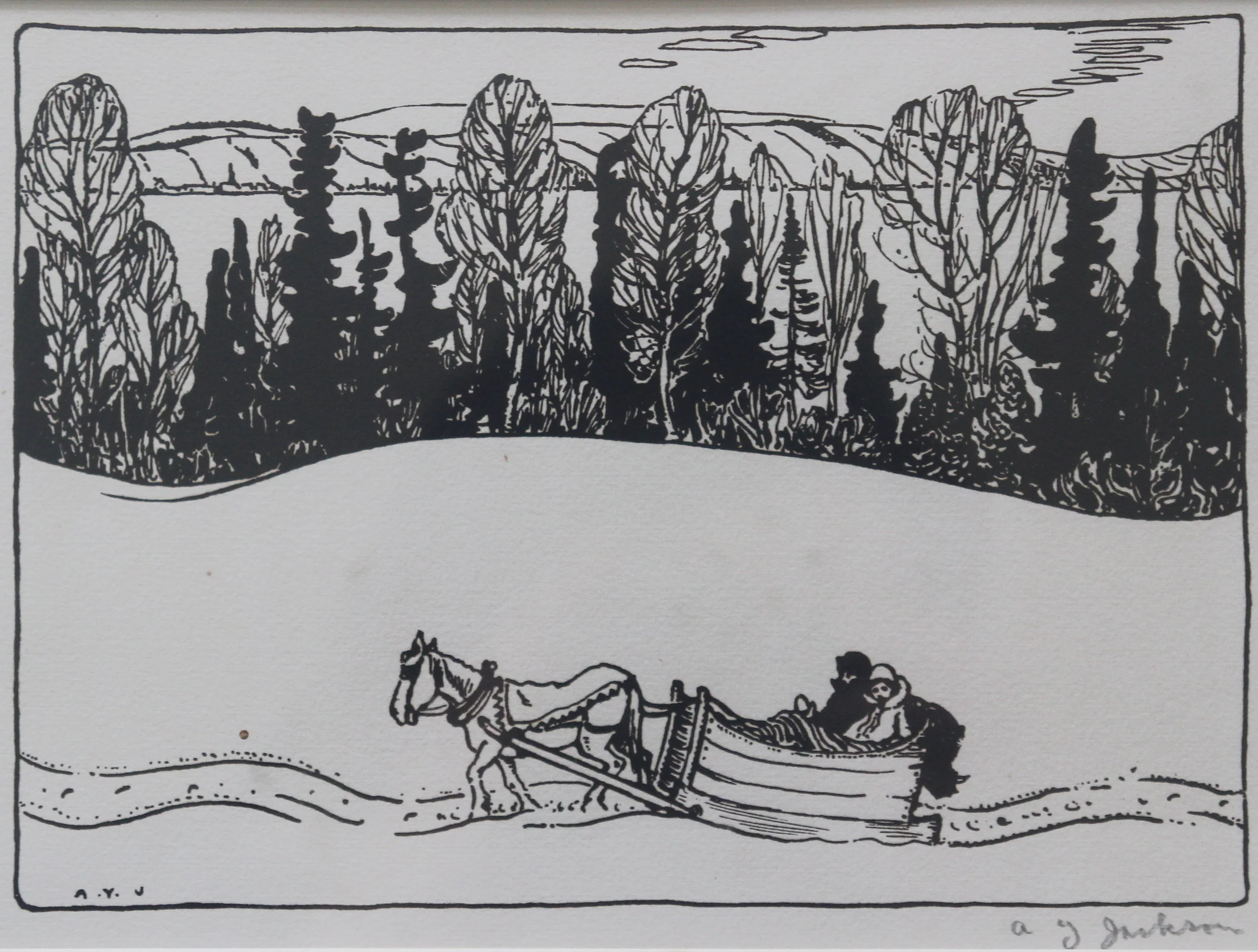 A.Y. Jackson, Winter in Quebec, 1925