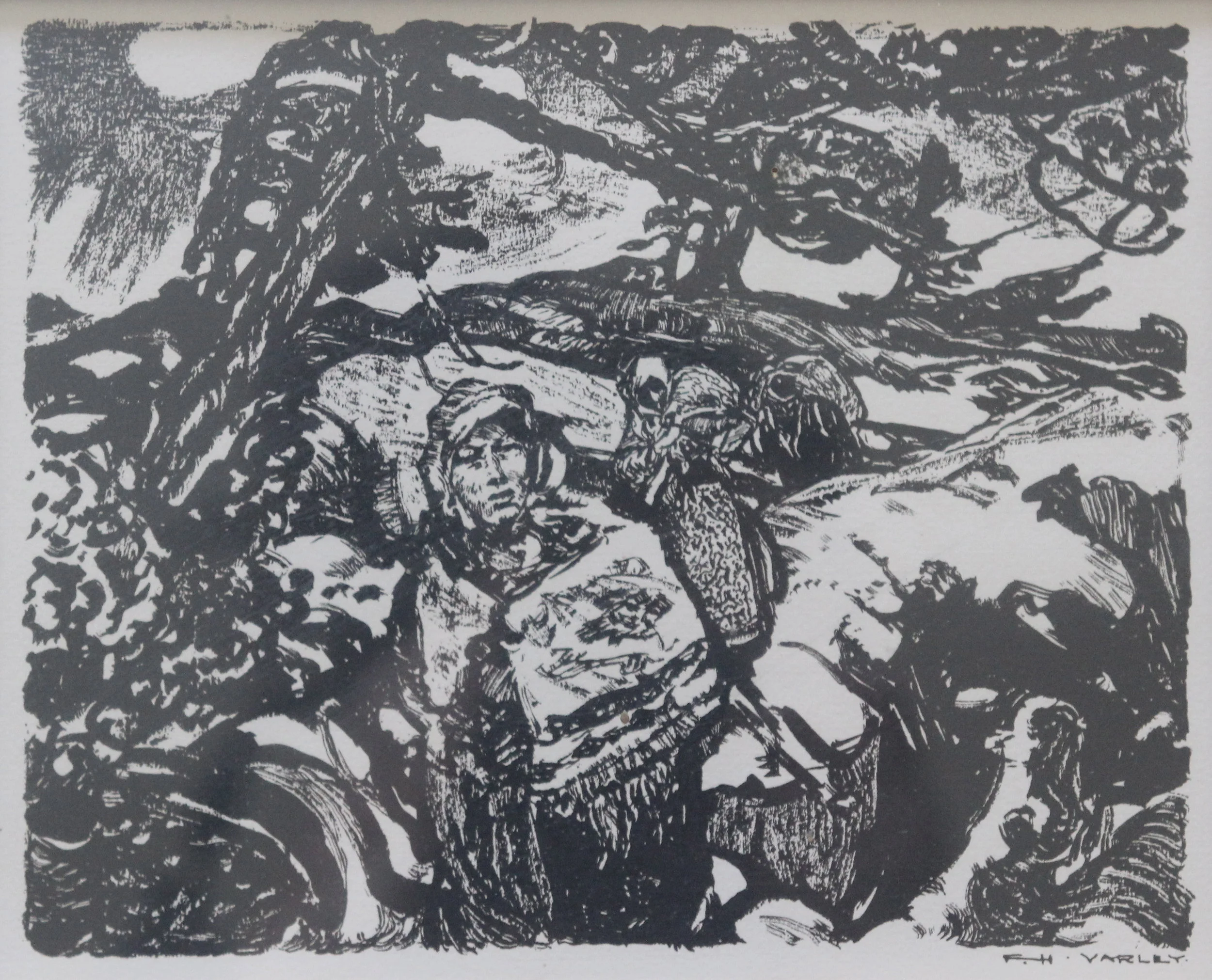 F.H. Varley, A Wind-Swept Shore, 1924