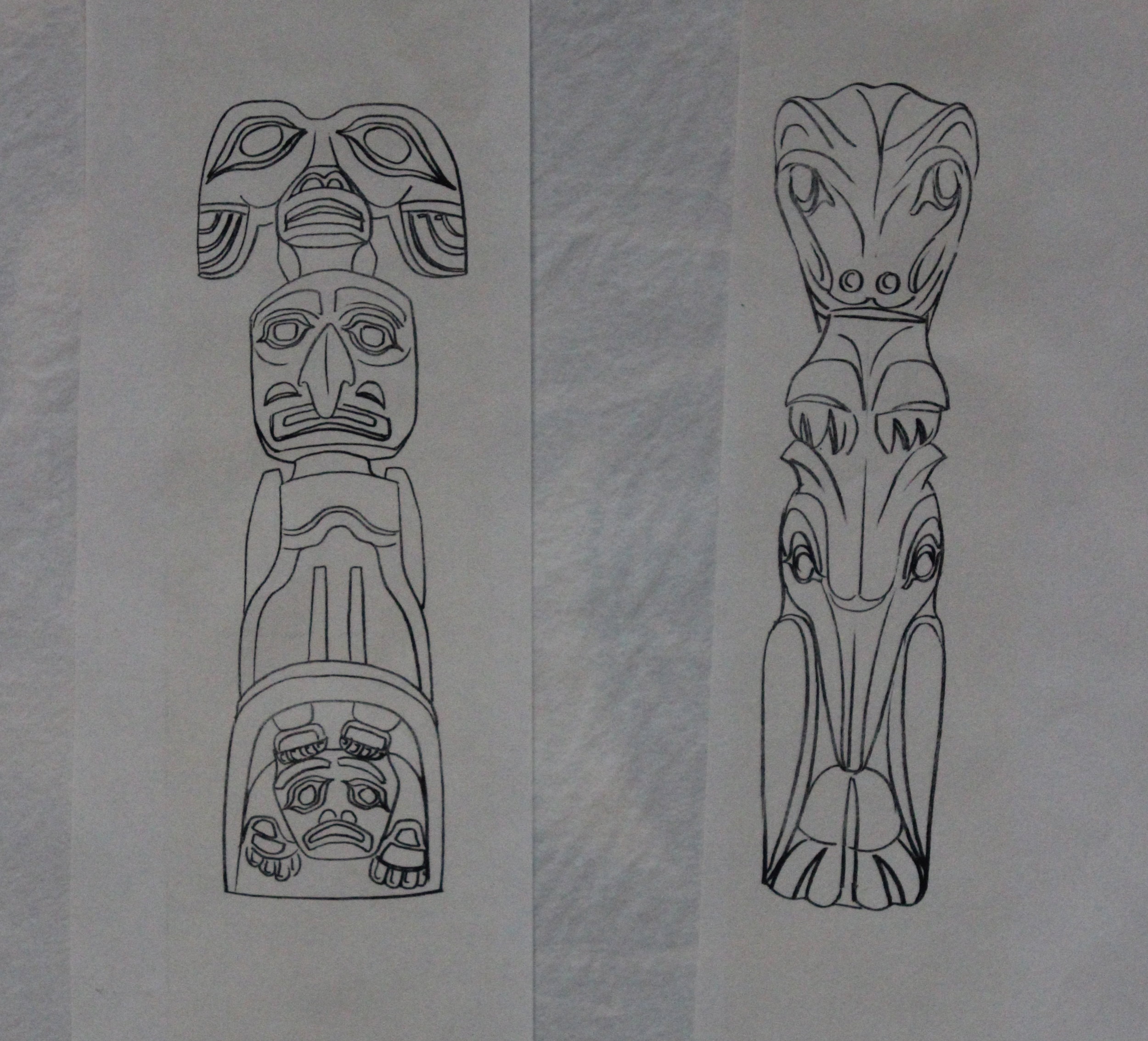 Cliff Robinson, set of prints created for "Indian Times" magazine, 1951