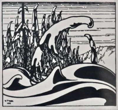 W. P. Weston, Winter, Grouse Mountain, 1929