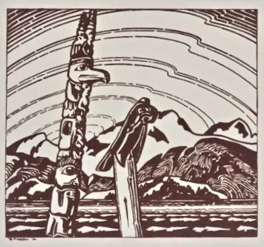 W. P. Weston, Two Totems, 1930