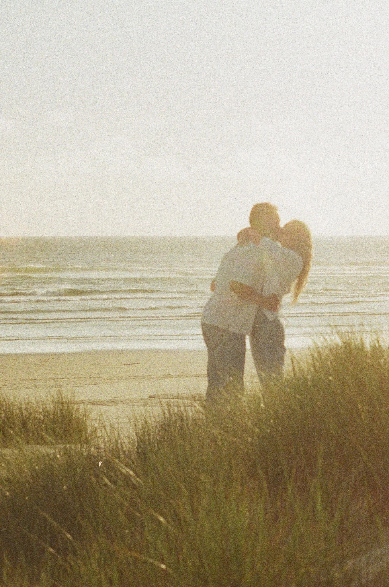 Cannon Beach Engagement Session on Film