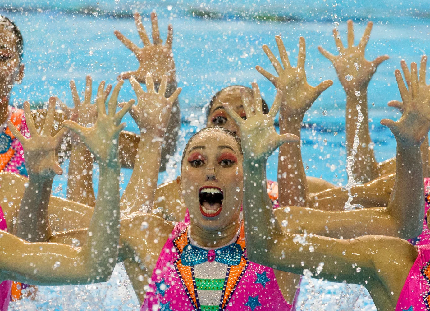 APTOPIX Canada Pan Am Games Synchronized Swimming