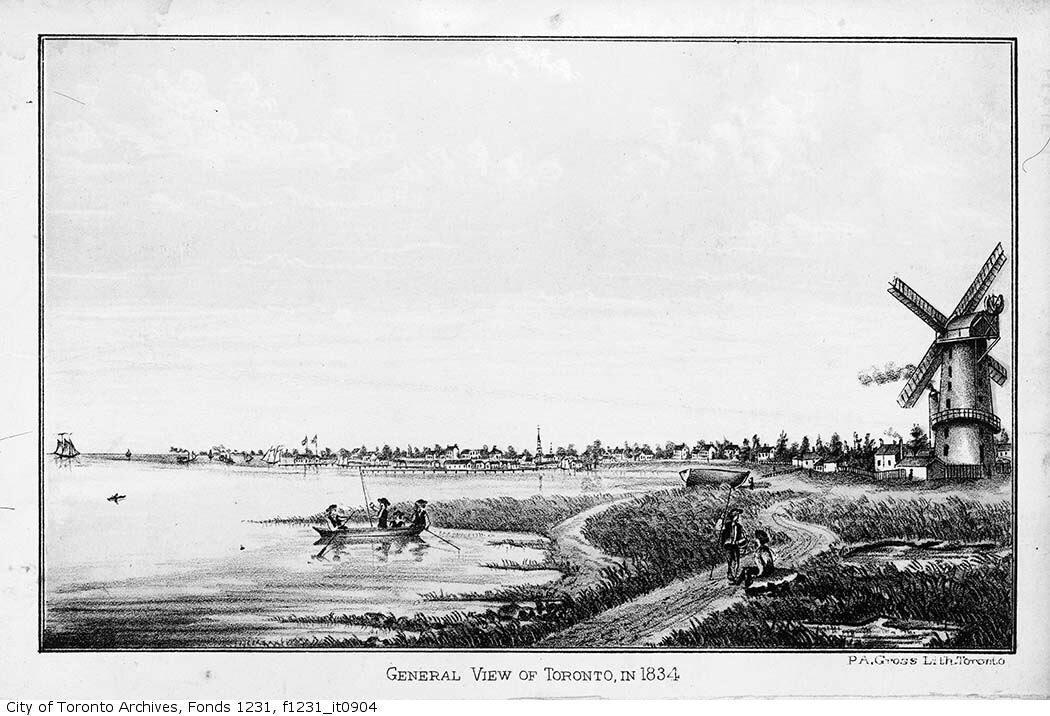  Toronto Waterfront, 1834, City of Toronto Archives 