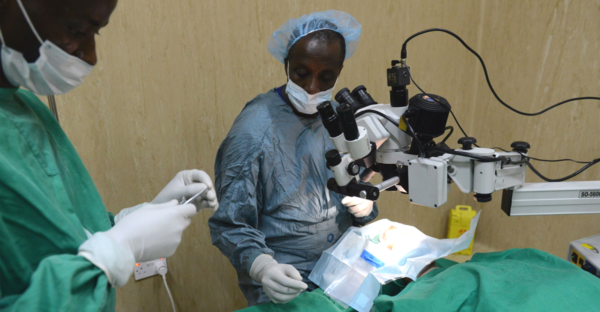   Skilled surgeons can treat dozens     of people with cataracts per day - and the operation is straightforward enough that other health staff can be trained to perform it.  
