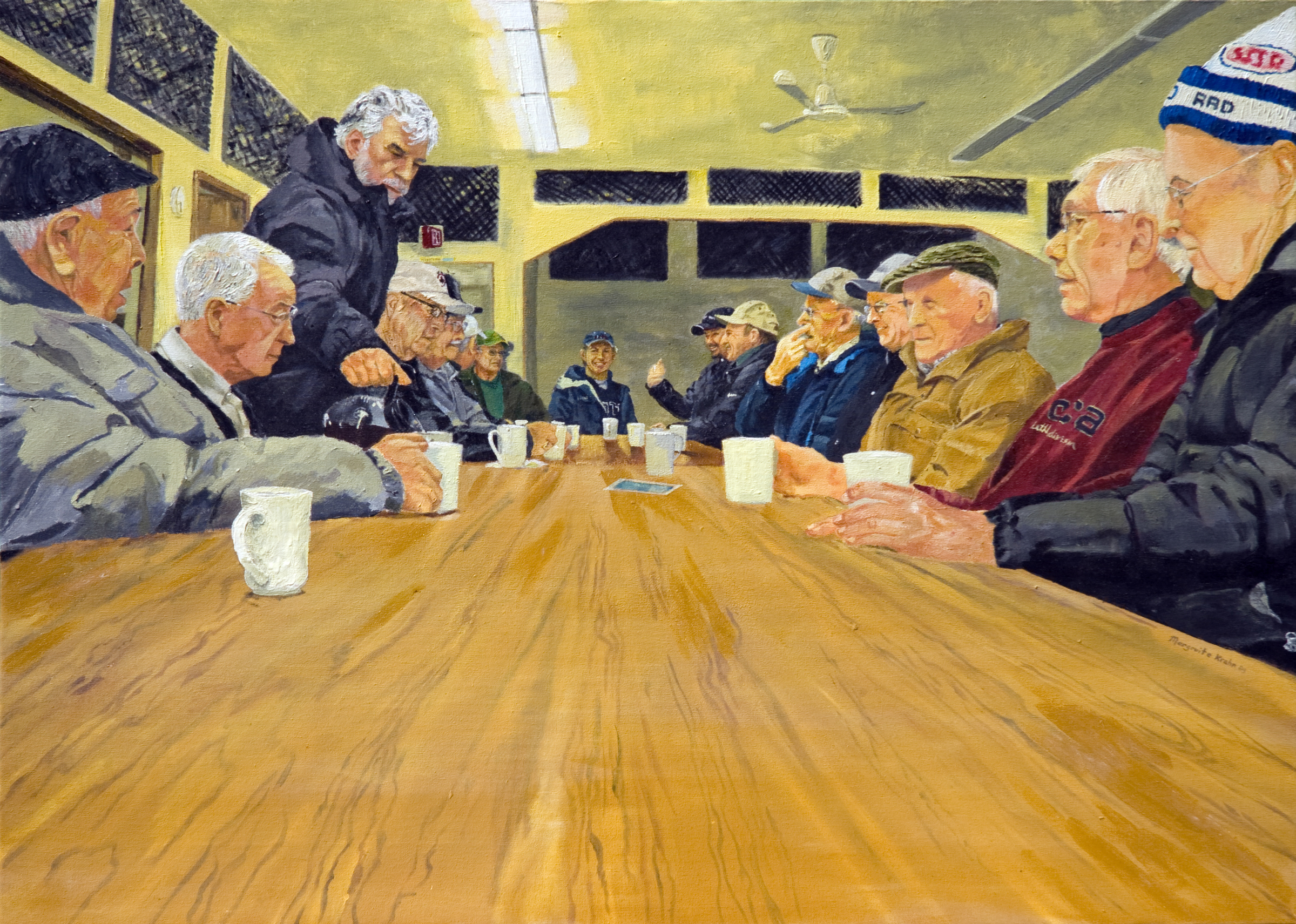 Rosenfeld Farmers Acrylic on Canvas 24" x 36" Artist Collection