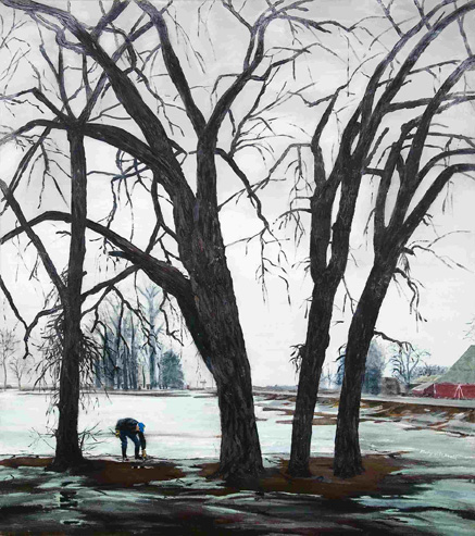 Eddie Acrylic, tempera on canvas 48" x 60" Artist Collection