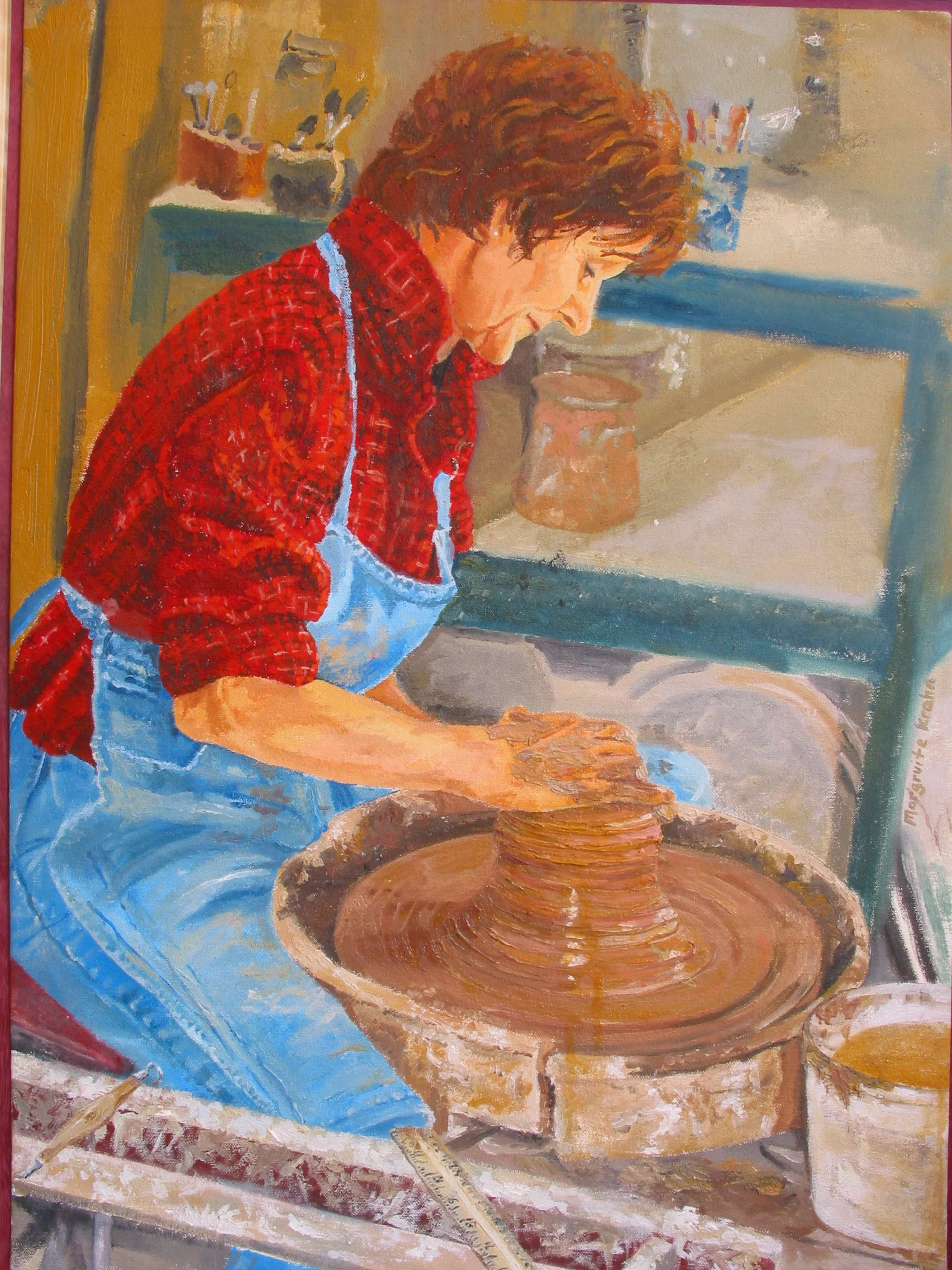 My Grade Two Teacher Acrylic on canvas 18" x 24" Private Colleciton