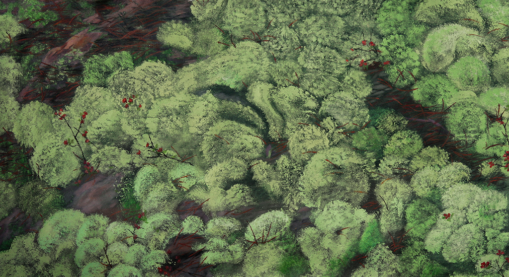 Canvas Floor Cloth - Lichen