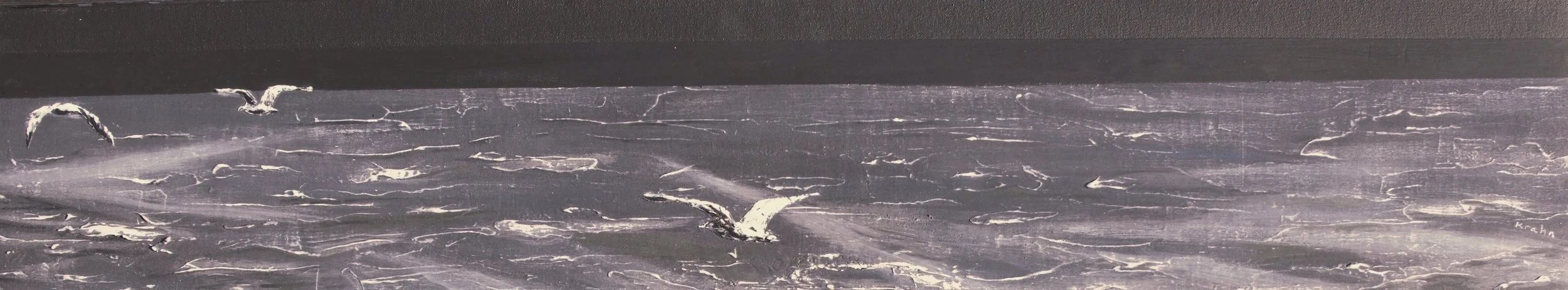  Experimental Lakes: Seagulls Over Water  Commissioned by Friesen’s Inc. of Altona  Size: 9” x 4’ 