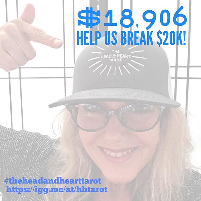 We are feeling so grateful over here at The Head &amp; Heart Tarot!!!!! Come on over to our campaign and support our mission to bring more real and meaningful conversations into the world! Igg.me/at/hhtarot